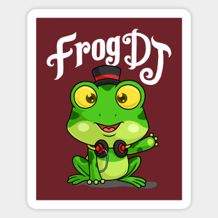 cool frog disc dj Magnet